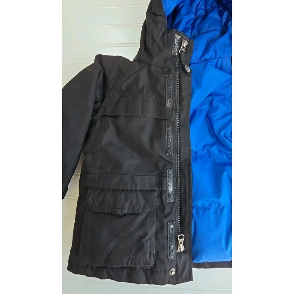 The North Face HyVent 550 BLACK Jacket Boys Toddler (3t) Down Polar Bomber Coat